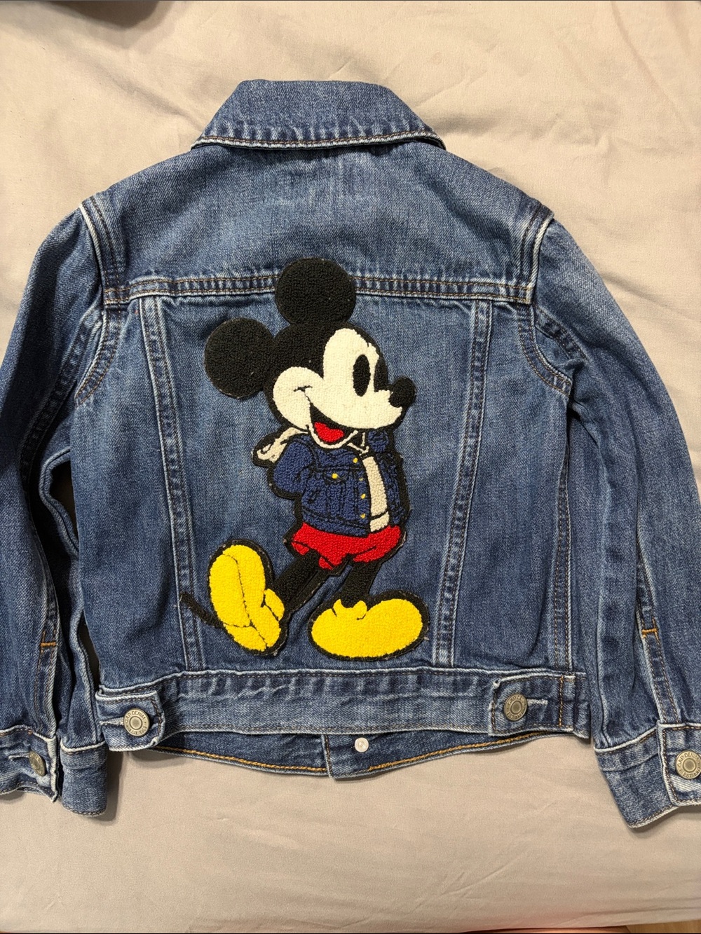 GAP toddler Medium Blue Denim Jacket with Disney Tag